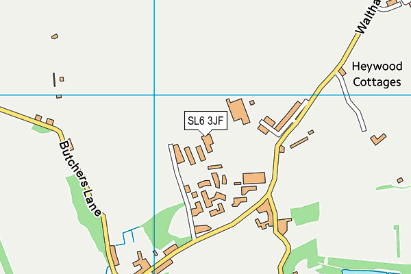 SL6 3JF map - OS VectorMap District (Ordnance Survey)