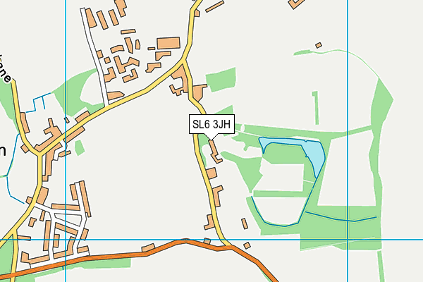 SL6 3JH map - OS VectorMap District (Ordnance Survey)