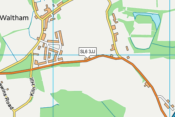 SL6 3JJ map - OS VectorMap District (Ordnance Survey)