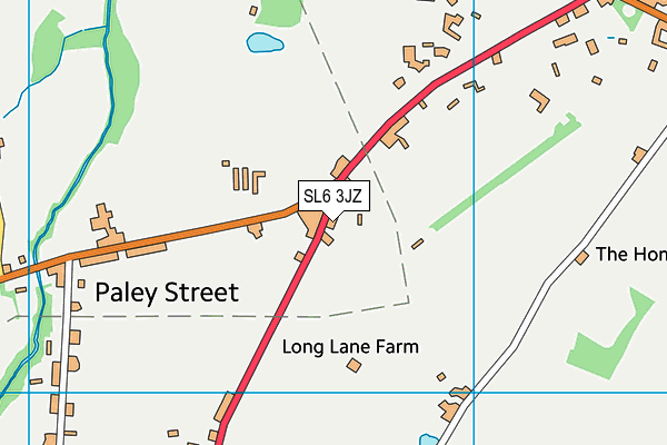 SL6 3JZ map - OS VectorMap District (Ordnance Survey)