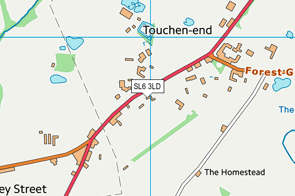 SL6 3LD map - OS VectorMap District (Ordnance Survey)