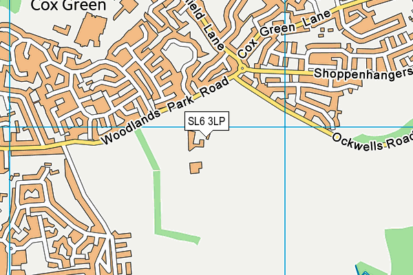 SL6 3LP map - OS VectorMap District (Ordnance Survey)