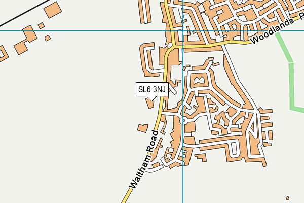 SL6 3NJ map - OS VectorMap District (Ordnance Survey)