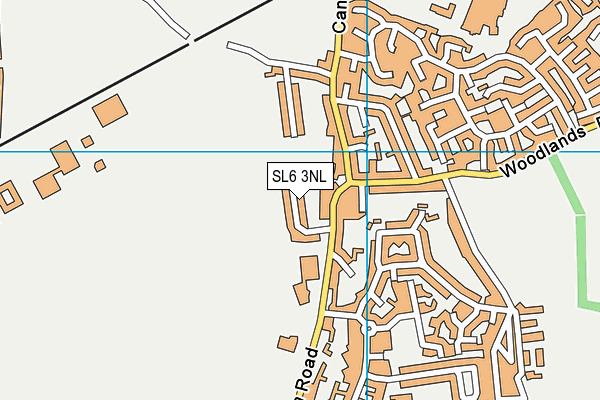 SL6 3NL map - OS VectorMap District (Ordnance Survey)