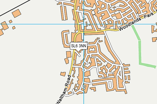 SL6 3NN map - OS VectorMap District (Ordnance Survey)