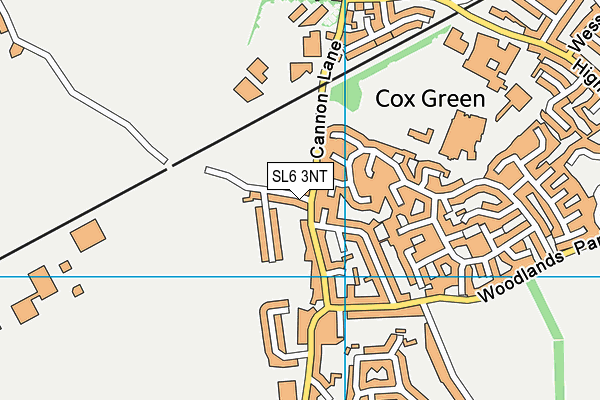SL6 3NT map - OS VectorMap District (Ordnance Survey)