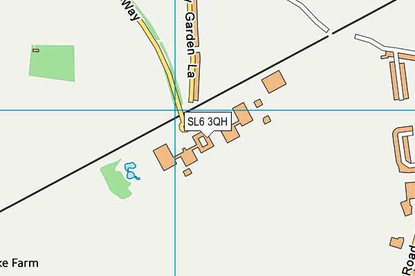 SL6 3QH map - OS VectorMap District (Ordnance Survey)
