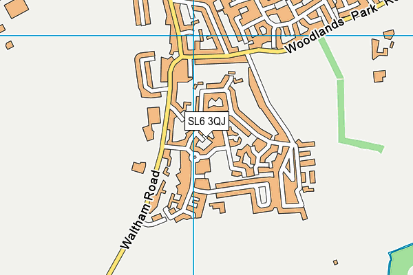 SL6 3QJ map - OS VectorMap District (Ordnance Survey)