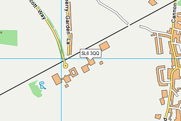 SL6 3QQ map - OS VectorMap District (Ordnance Survey)
