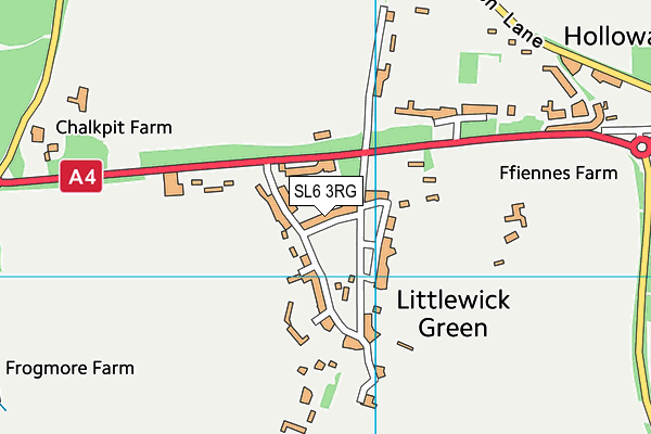 Littlewick Green Cricket Club map (SL6 3RG) - OS VectorMap District (Ordnance Survey)