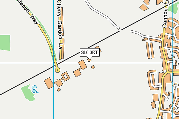 SL6 3RT map - OS VectorMap District (Ordnance Survey)