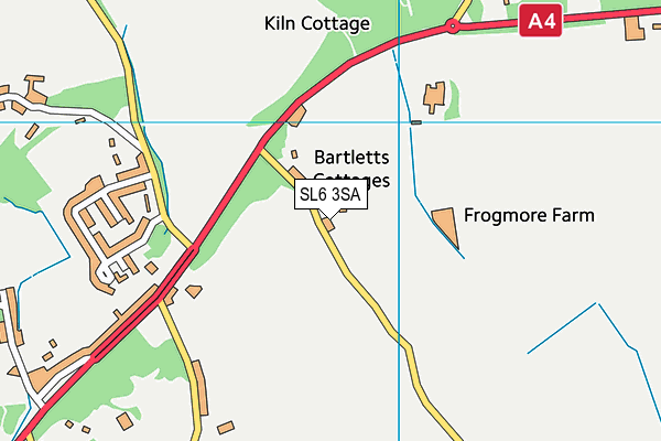 SL6 3SA map - OS VectorMap District (Ordnance Survey)