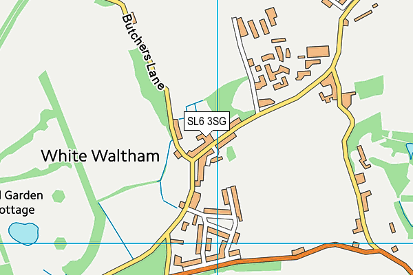 Map of WHITE WALTHAM GARAGE LIMITED at district scale