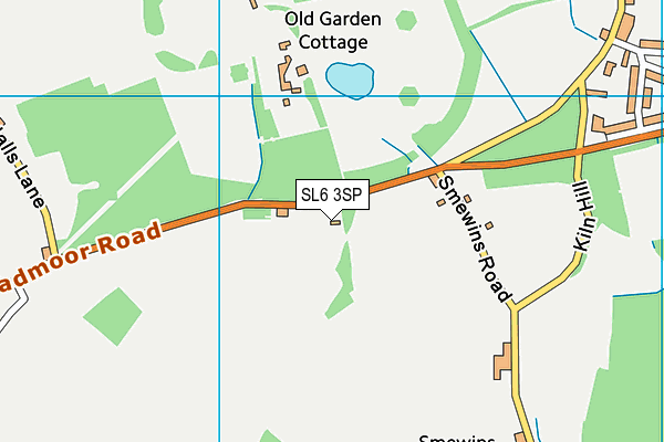 SL6 3SP map - OS VectorMap District (Ordnance Survey)