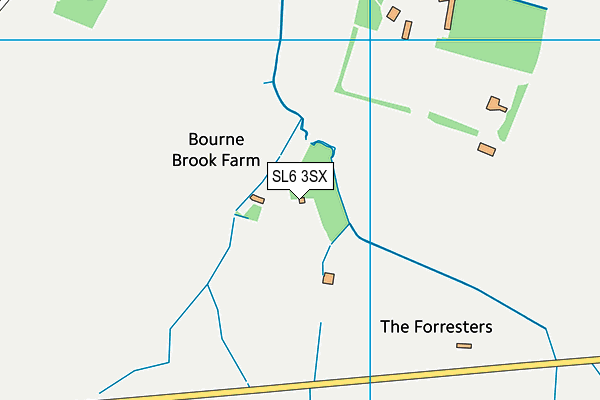 SL6 3SX map - OS VectorMap District (Ordnance Survey)