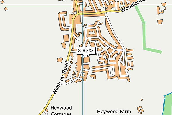 SL6 3XX map - OS VectorMap District (Ordnance Survey)