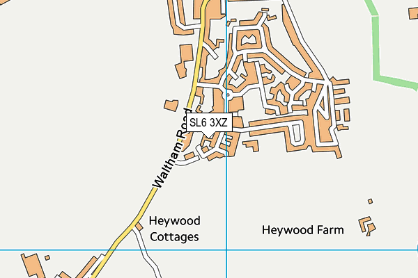 SL6 3XZ map - OS VectorMap District (Ordnance Survey)