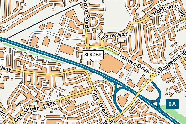SL6 4BP map - OS VectorMap District (Ordnance Survey)