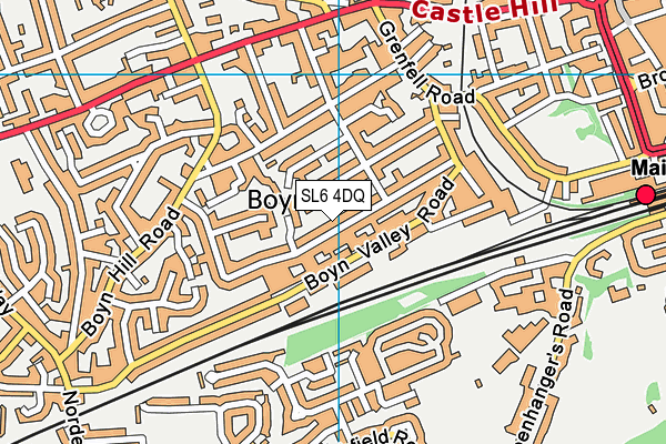 SL6 4DQ map - OS VectorMap District (Ordnance Survey)