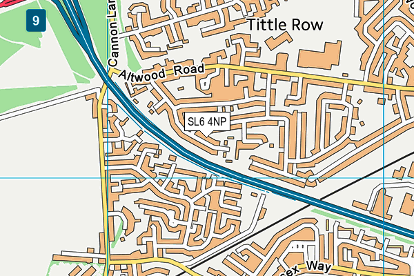 SL6 4NP map - OS VectorMap District (Ordnance Survey)
