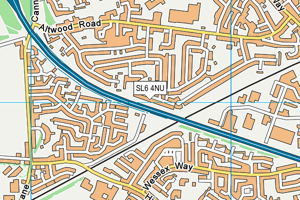 SL6 4NU map - OS VectorMap District (Ordnance Survey)