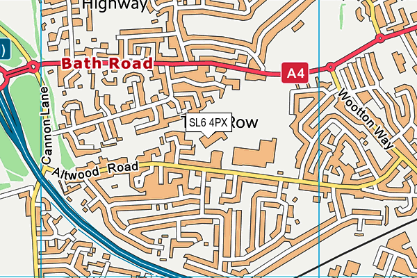 St Edmund Campion Catholic Primary School and Nursery map (SL6 4PX) - OS VectorMap District (Ordnance Survey)
