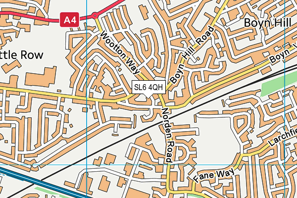 SL6 4QH map - OS VectorMap District (Ordnance Survey)