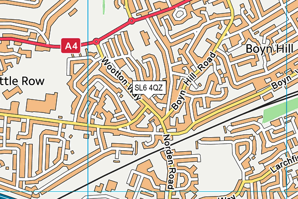 SL6 4QZ map - OS VectorMap District (Ordnance Survey)