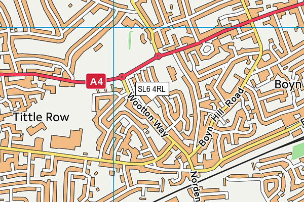 SL6 4RL map - OS VectorMap District (Ordnance Survey)