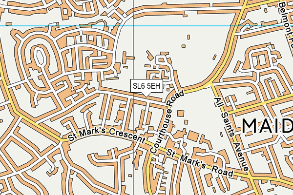SL6 5EH map - OS VectorMap District (Ordnance Survey)