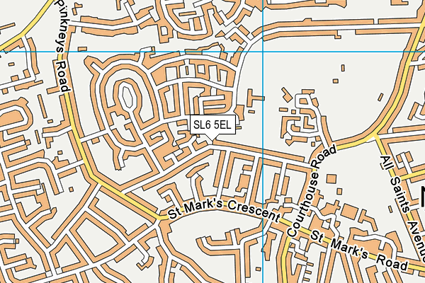 SL6 5EL map - OS VectorMap District (Ordnance Survey)