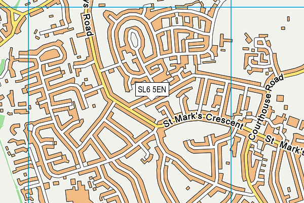 SL6 5EN map - OS VectorMap District (Ordnance Survey)