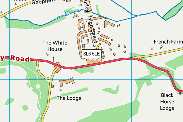 SL6 5LE map - OS VectorMap District (Ordnance Survey)