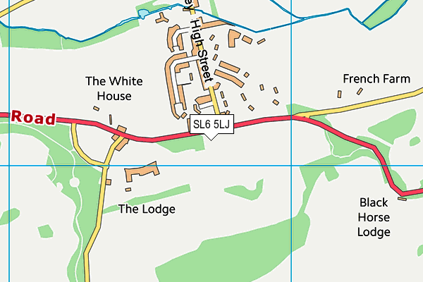 SL6 5LJ map - OS VectorMap District (Ordnance Survey)
