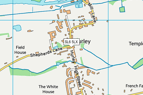 SL6 5LX map - OS VectorMap District (Ordnance Survey)