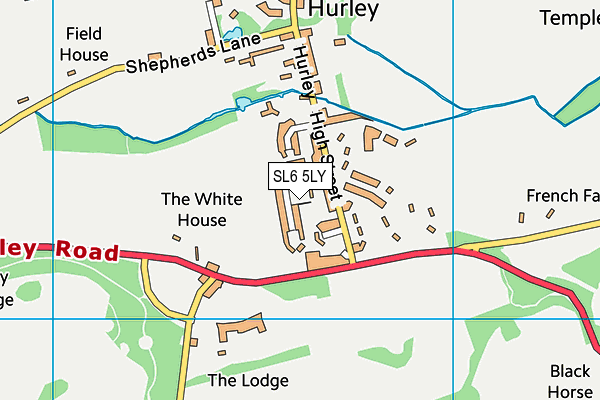 SL6 5LY map - OS VectorMap District (Ordnance Survey)