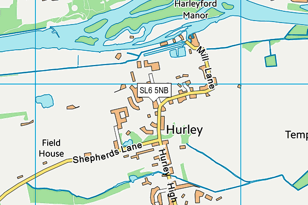 SL6 5NB map - OS VectorMap District (Ordnance Survey)