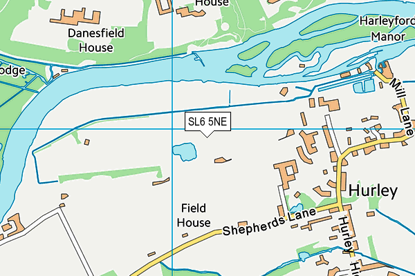 SL6 5NE map - OS VectorMap District (Ordnance Survey)