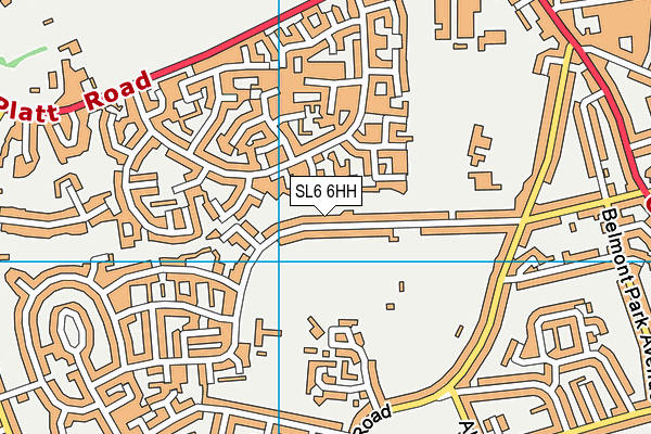 SL6 6HH map - OS VectorMap District (Ordnance Survey)