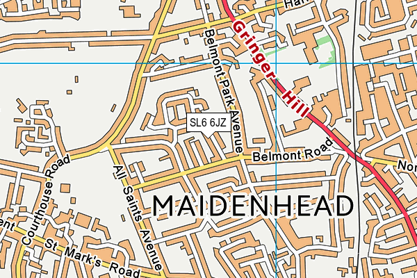 Map of MAIDENHEAD MARTIAL ARTS LTD at district scale