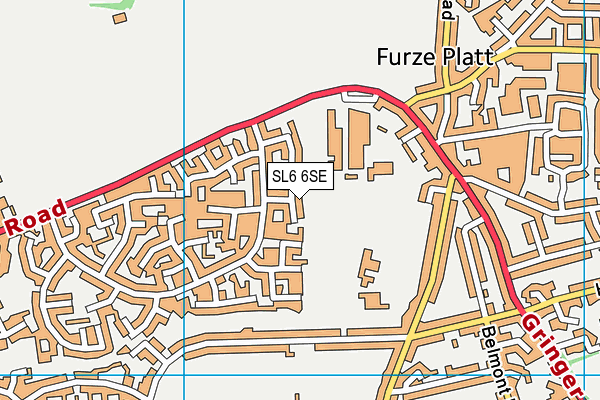 SL6 6SE map - OS VectorMap District (Ordnance Survey)