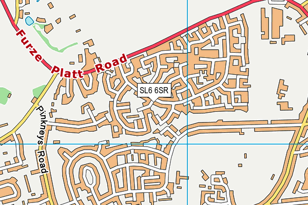 SL6 6SR map - OS VectorMap District (Ordnance Survey)