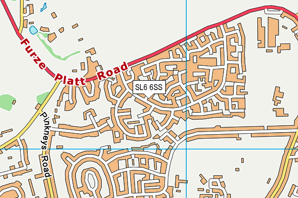 SL6 6SS map - OS VectorMap District (Ordnance Survey)