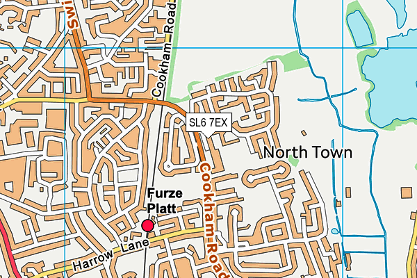 SL6 7EX map - OS VectorMap District (Ordnance Survey)