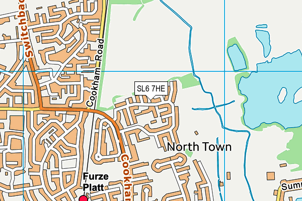 SL6 7HE map - OS VectorMap District (Ordnance Survey)
