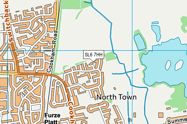 SL6 7HH map - OS VectorMap District (Ordnance Survey)