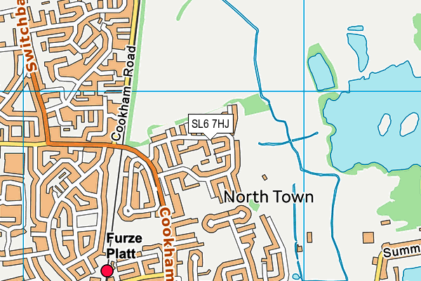 SL6 7HJ map - OS VectorMap District (Ordnance Survey)
