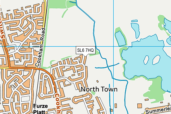SL6 7HQ map - OS VectorMap District (Ordnance Survey)