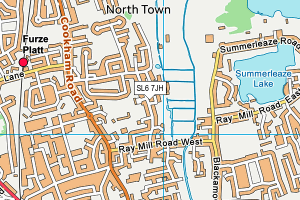 SL6 7JH map - OS VectorMap District (Ordnance Survey)