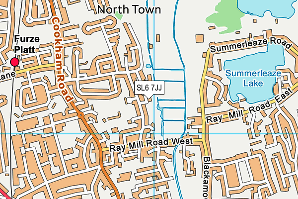 SL6 7JJ map - OS VectorMap District (Ordnance Survey)
